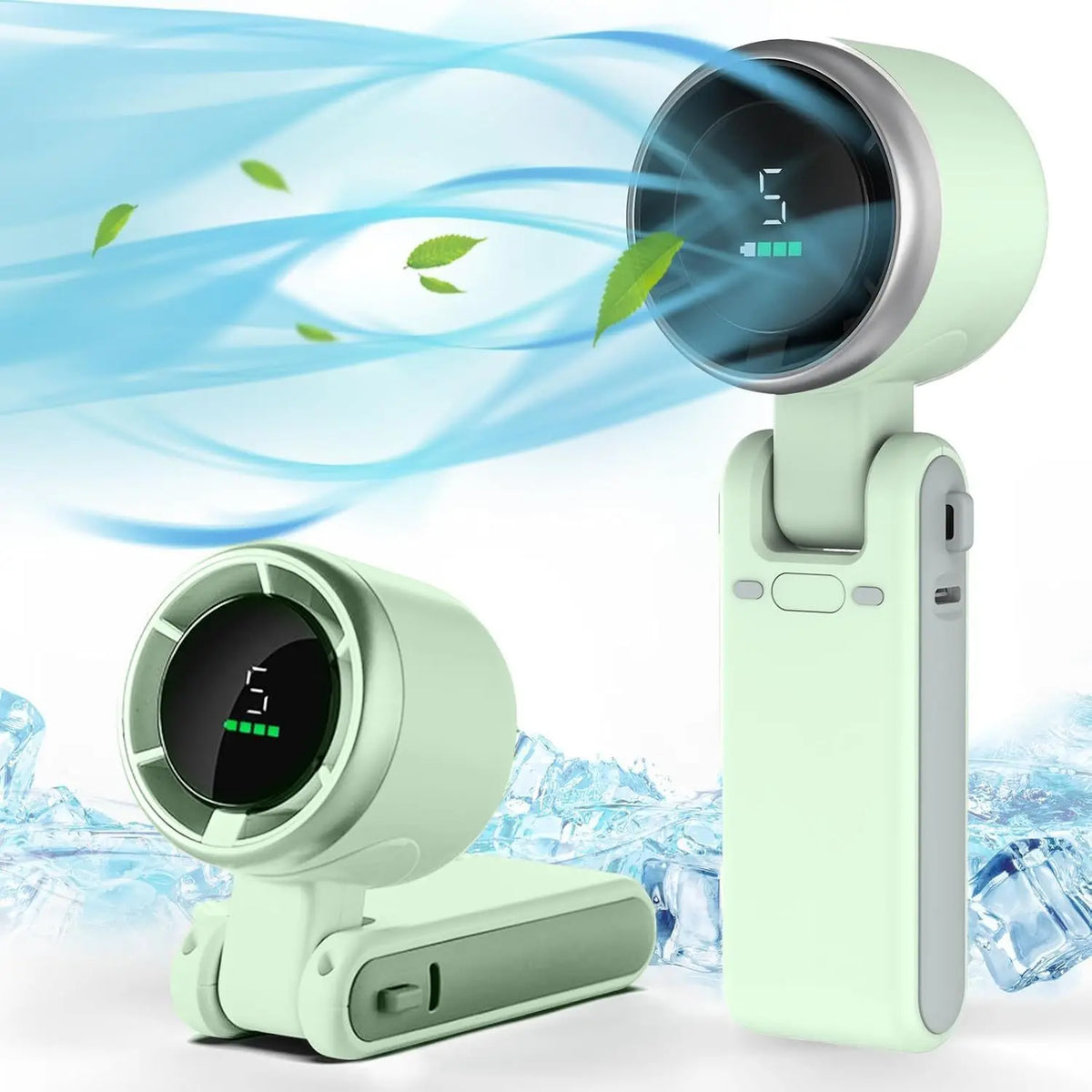 Zavurex 3-in-1 Rechargeable Mini Fan – 5-Speed Portable Cooling Fan