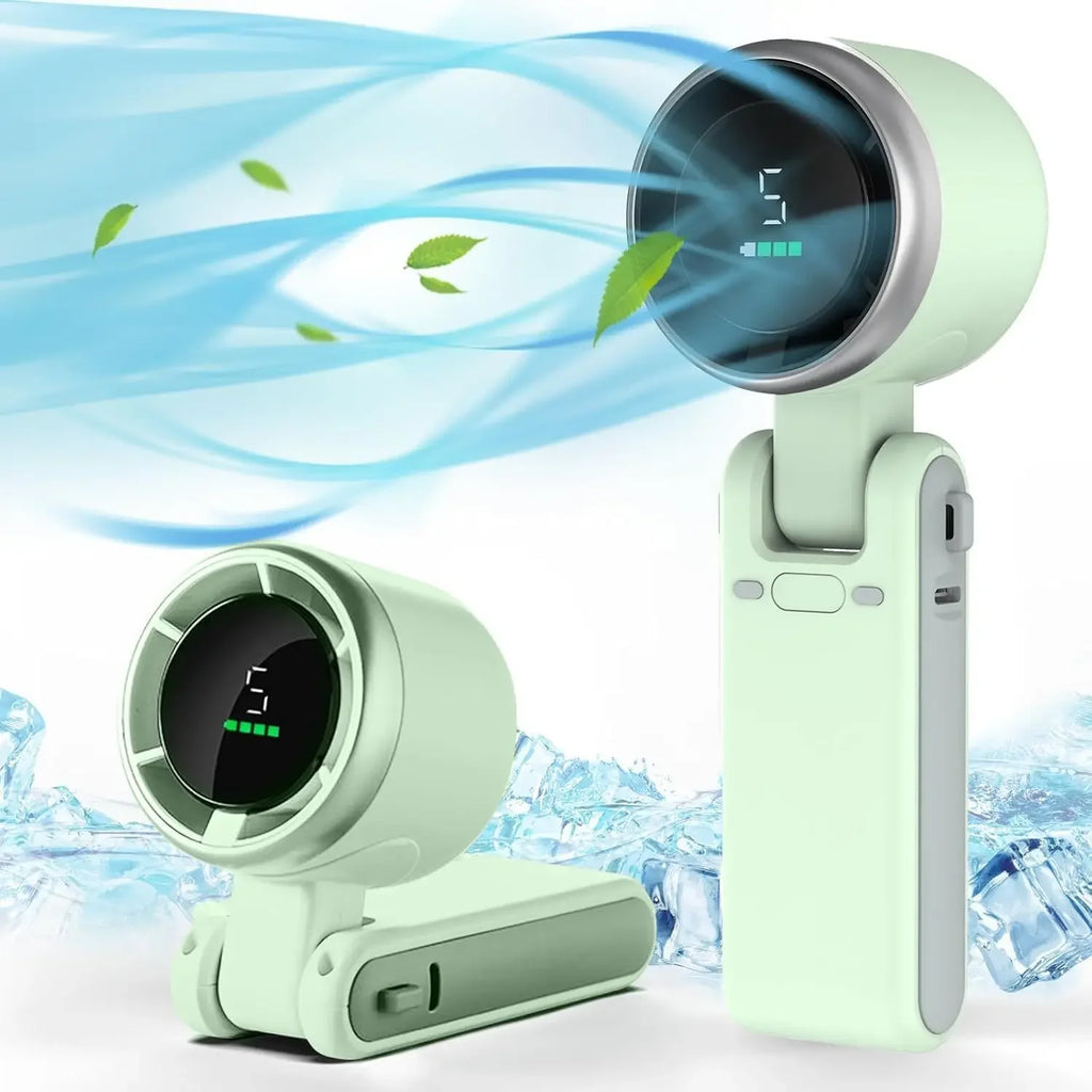 Zavurex 3-in-1 Rechargeable Mini Fan – 5-Speed Portable Cooling Fan